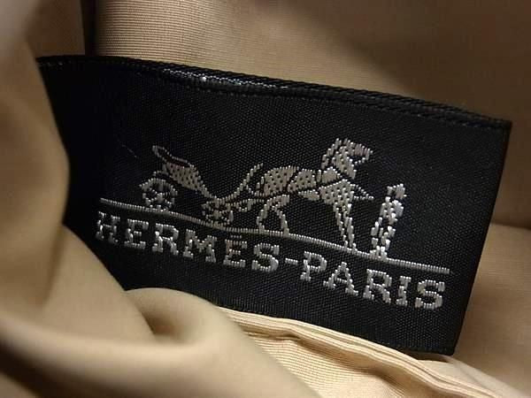 HERMES エルメス 化粧ポーチ ボリードポーチ16 レッドブラウン系 キャンバス レディース シルバー金具 美品