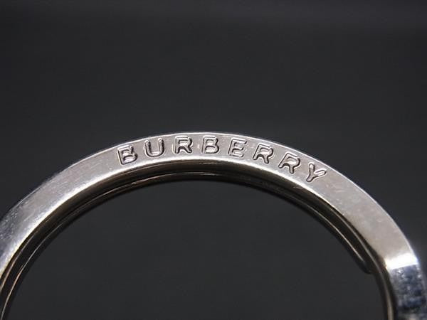 BURBERRY バーバリー キーホルダー TBロゴ イエロー系 レザー ユニセックス 美品