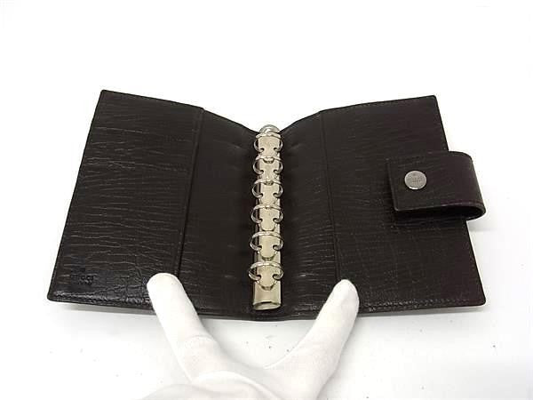 GUCCI グッチ 手帳カバー GGスプリーム 115240 ベージュ ブラウン系 PVC レザー ユニセックス システム手帳 6穴 美品