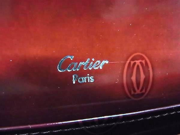 CARTIER カルティエ 長財布 ハッピーバースデー L3000722 ボルドー系 パテントレザー レディース 二つ折り 美品
