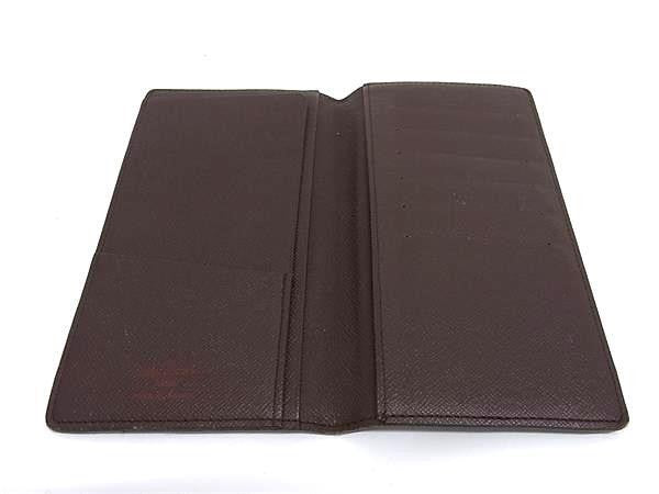 LOUIS VUITTON ルイヴィトン 長財布 ポルトバルールカルトクレディ N61823 エベヌ（ブラウン）系 ダミエ メンズ 二つ折り 美品