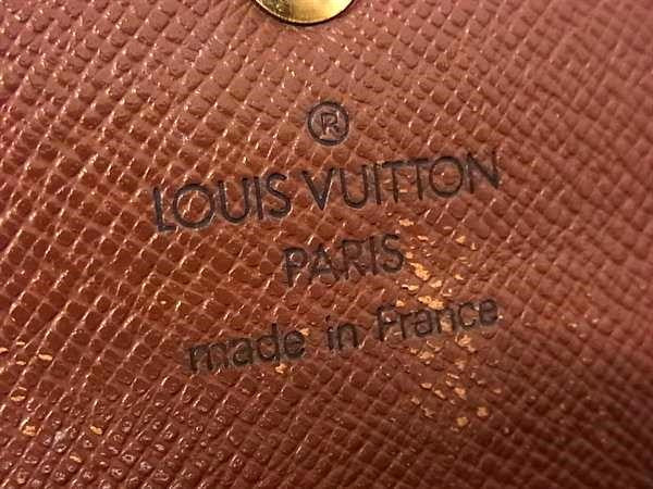 LOUIS VUITTON ルイヴィトン 長財布 ポシェット ポルトモネ クレディ M61725 ブラウン系 モノグラム ユニセックス 二つ折り ゴールド金具 美品