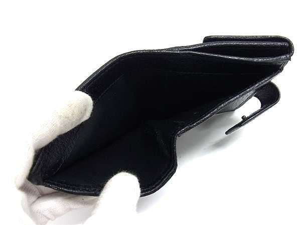 GUCCI グッチ 二つ折り財布 GGキャンバス 112716 ブラック系 キャンバス×レザー レディース Wホック シルバー金具 美品