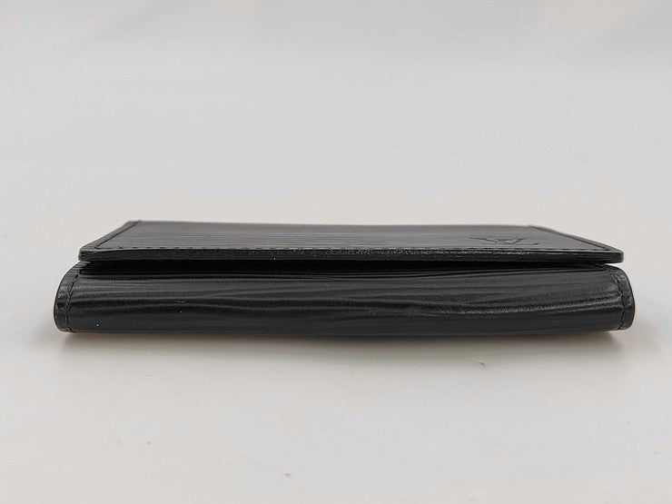 LOUIS VUITTON ルイヴィトン カードケース アンヴェロップ カルト ドゥ ヴィジット M56582 ブラック系 エピ メンズ 名刺入れ 美品