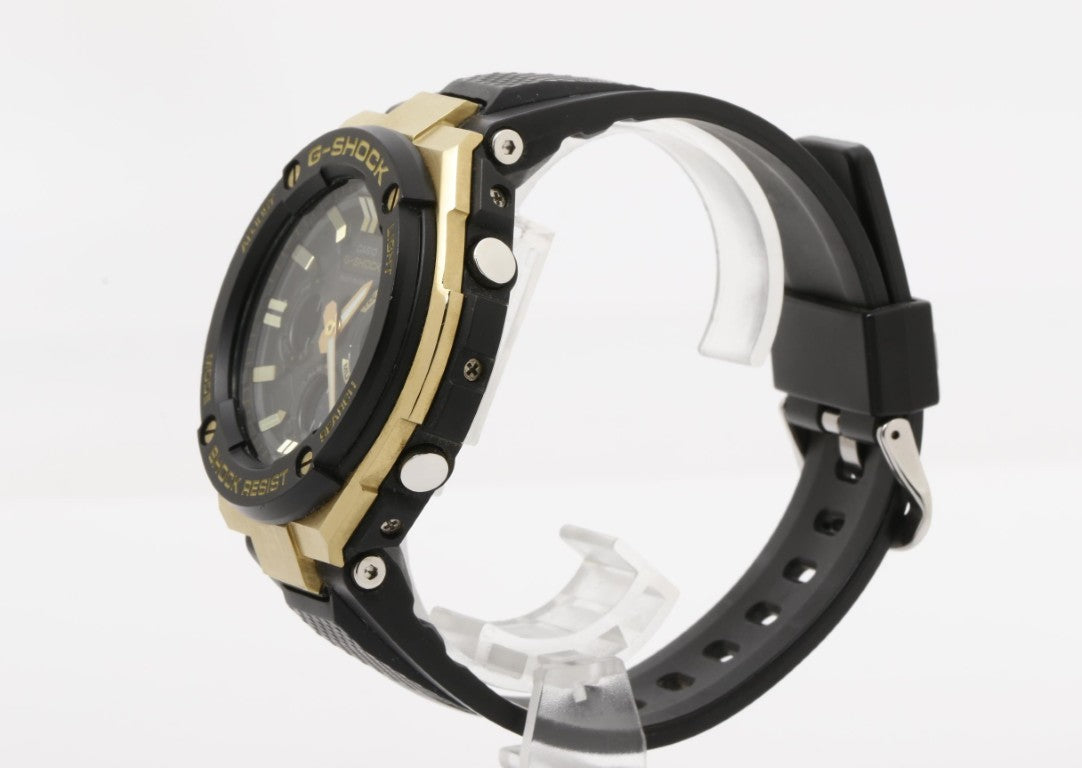 CASIO カシオ 時計 G-SHOCK G-STEEL GST-W100 Series GST-W100G ブラック系 樹脂／ステンレススチール メンズ アナデジ 美品