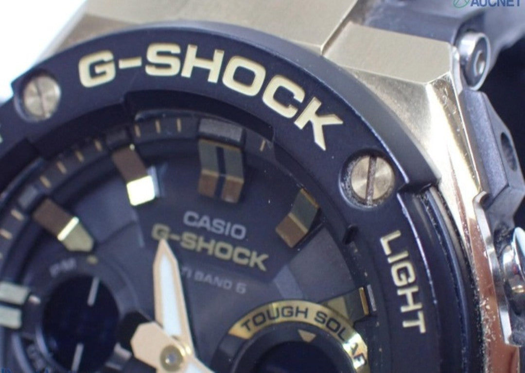 CASIO カシオ 時計 G-SHOCK G-STEEL GST-W100 Series GST-W100G ブラック系 樹脂／ステンレススチール メンズ アナデジ 美品