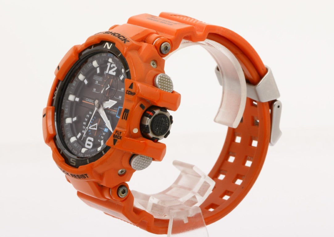 CASIO カシオ 時計 G-SHOCK スカイコックピット GW-A1100R-4AJF ブラック オレンジ系 樹脂 メンズ アナログ 美品