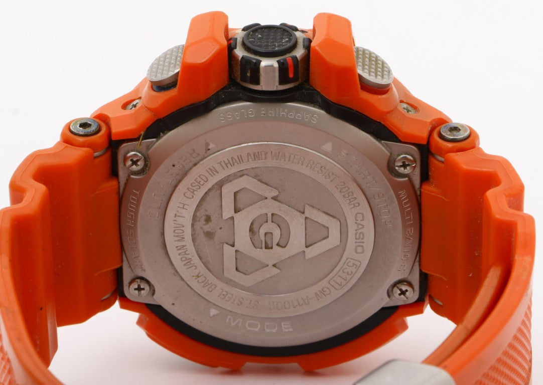 CASIO カシオ 時計 G-SHOCK スカイコックピット GW-A1100R-4AJF ブラック オレンジ系 樹脂 メンズ アナログ 美品