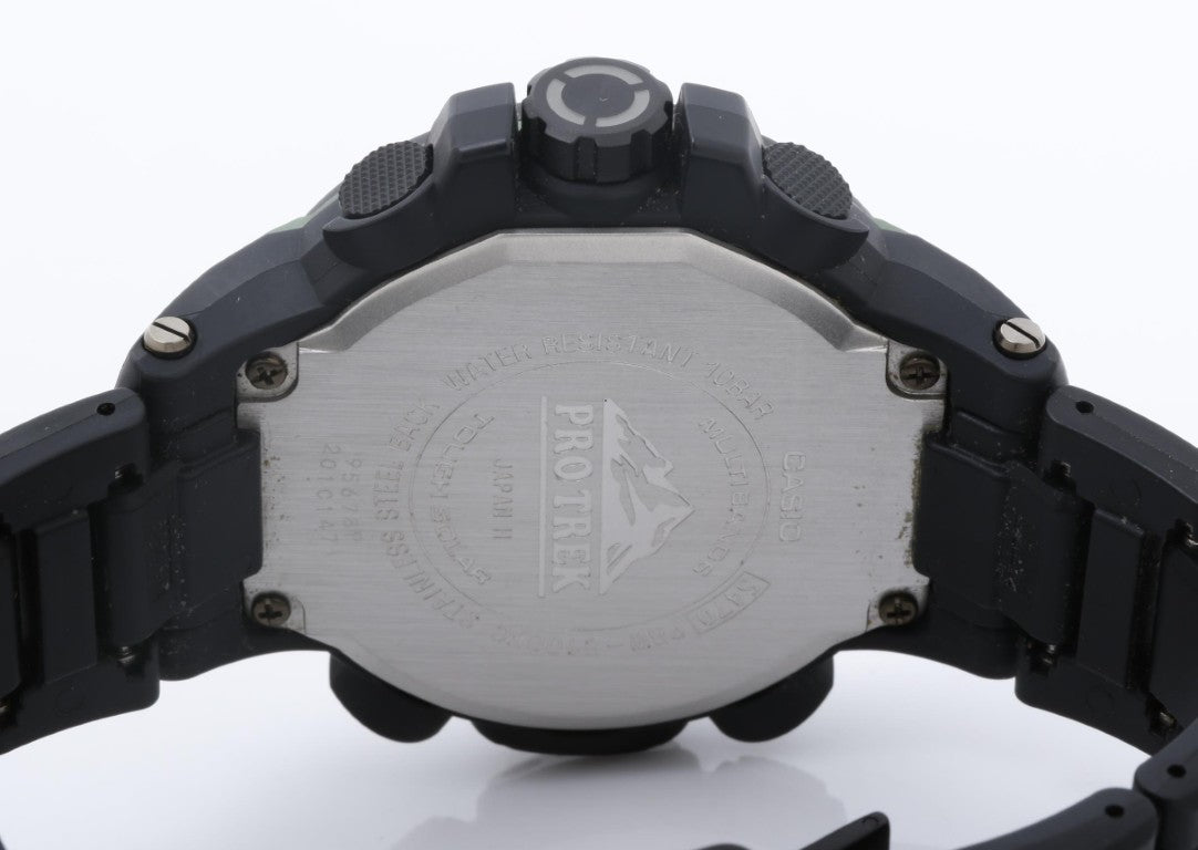 CASIO カシオ 時計 PRO TREK プロトレック クライマーライン PRW-6100FC-1JF ブラック系 ステンレス 樹脂 メンズ アナデジ 美品