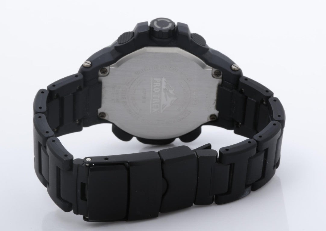 CASIO カシオ 時計 PRO TREK プロトレック クライマーライン PRW-6100FC-1JF ブラック系 ステンレス 樹脂 メンズ アナデジ 美品