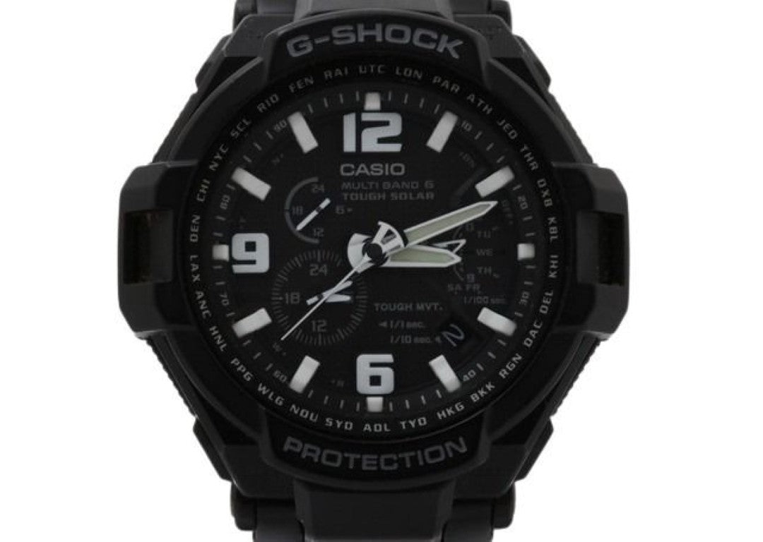CASIO カシオ 時計 G-SHOCK スカイコックピット GW-4000D-1AJF ブラック系 ステンレス メンズ アナログ 美品
