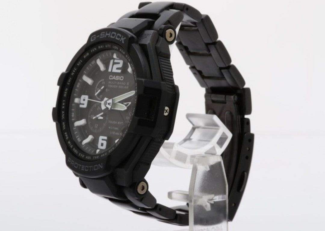 CASIO カシオ 時計 G-SHOCK スカイコックピット GW-4000D-1AJF ブラック系 ステンレス メンズ アナログ 美品