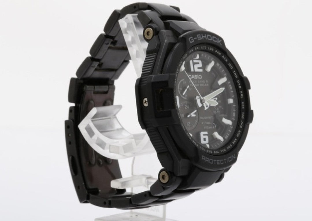 CASIO カシオ 時計 G-SHOCK スカイコックピット GW-4000D-1AJF ブラック系 ステンレス メンズ アナログ 美品