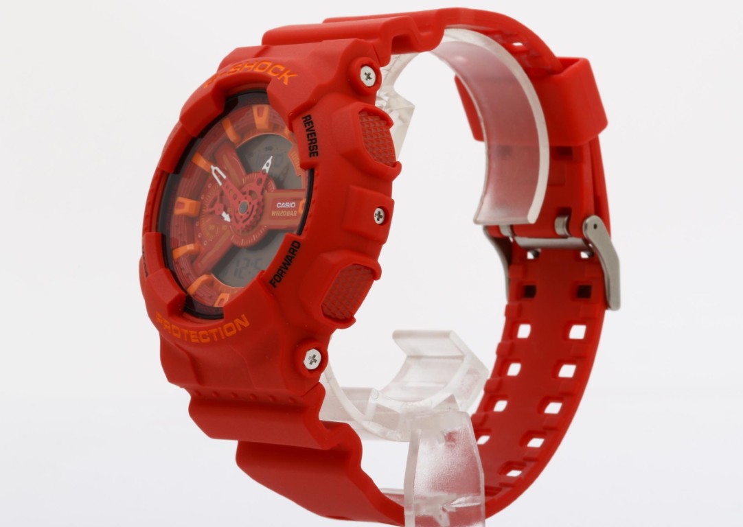 CASIO カシオ 時計 G-SHOCK ANALOG-DIGITAL 110 SERIES GA-110AC-4AJF レッド系 樹脂 メンズ アナデジ 新品未使用展示品