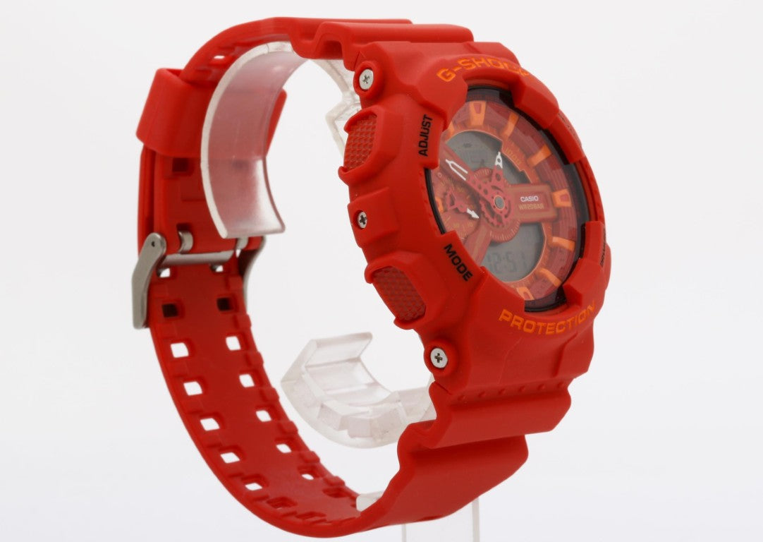 CASIO カシオ 時計 G-SHOCK ANALOG-DIGITAL 110 SERIES GA-110AC-4AJF レッド系 樹脂 メンズ アナデジ 新品未使用展示品