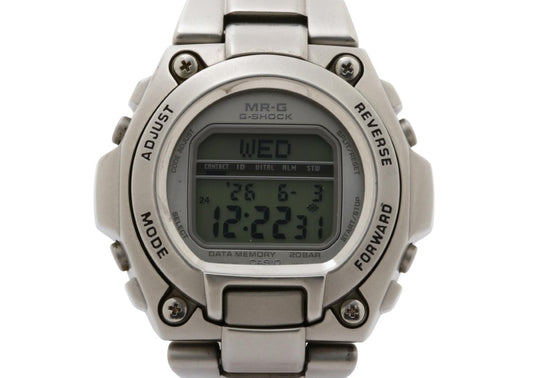 CASIO カシオ 時計 G-SHOCK MR-G MRG-200 シルバー系 ステンレス メンズ デジタル 美品