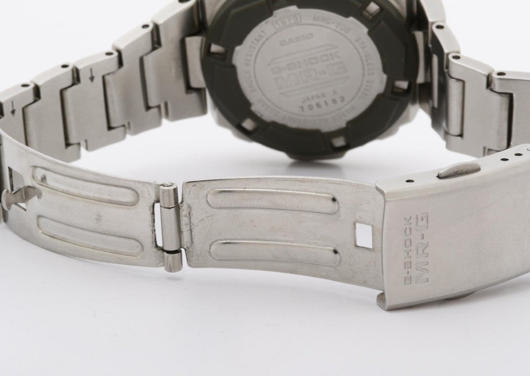 CASIO カシオ 時計 G-SHOCK MR-G MRG-200 シルバー系 ステンレス メンズ デジタル 美品