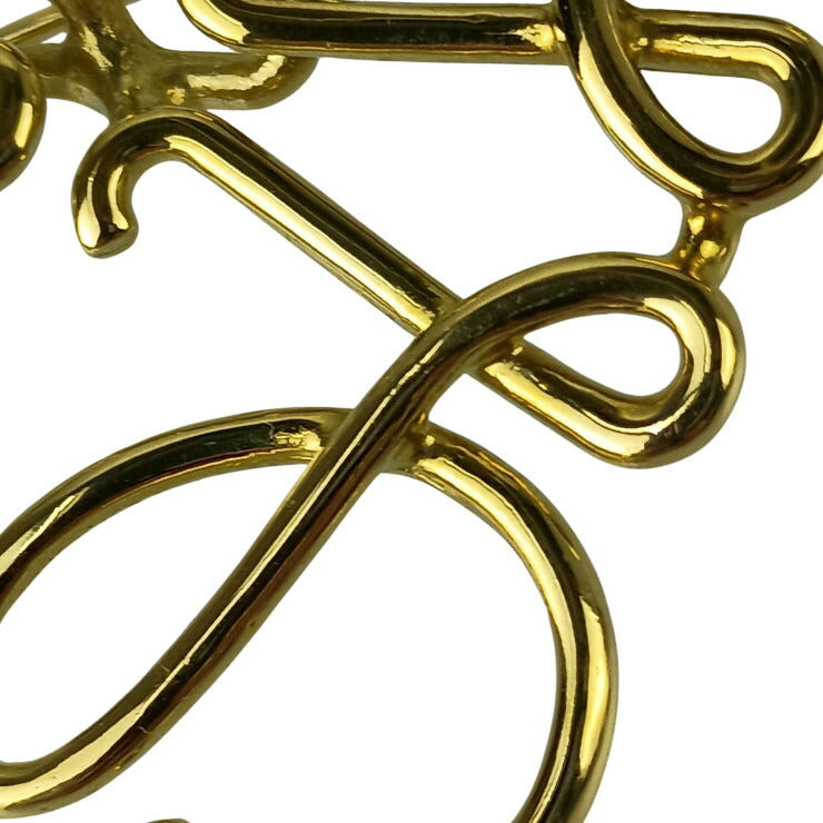 LOEWE ロエベ ブローチ ANAGRAM BROOCH アナグラム ブローチ ゴールド系 メタル ユニセックス 美品
