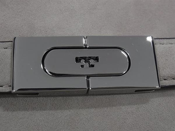 TORY BURCH トリーバーチ ハンドバッグ リー ラジウィル プチ ダブルバッグ グレージュ系 スエード × ボア レディース スモール 2WAY ショルダーバッグ 超美品
