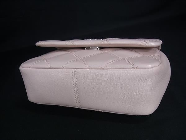 TORY BURCH トリーバーチ ハンドバッグ ウィラ ミニ トップハンドル ピンク系 レザー レディース キルティング 超美品
