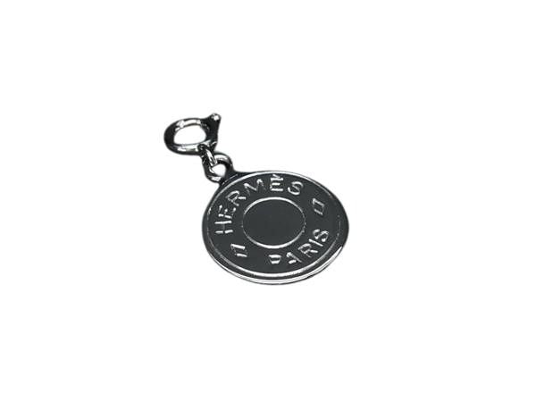 HERMES エルメス ペンダントトップ セリエ チャーム シルバー系 メタル レディース 超美品