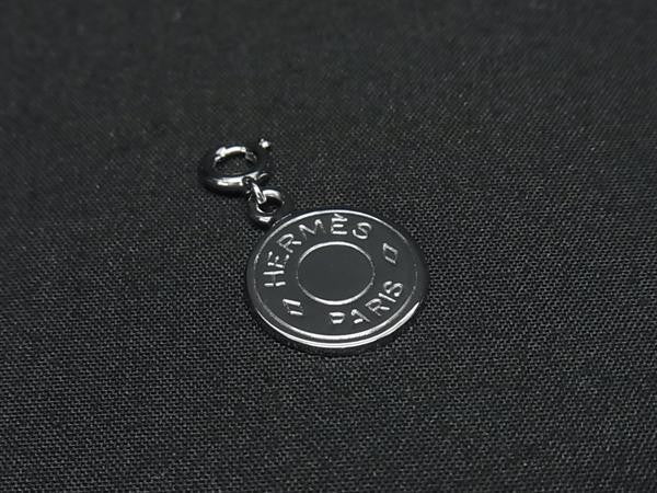 HERMES エルメス ペンダントトップ セリエ チャーム シルバー系 メタル レディース 超美品