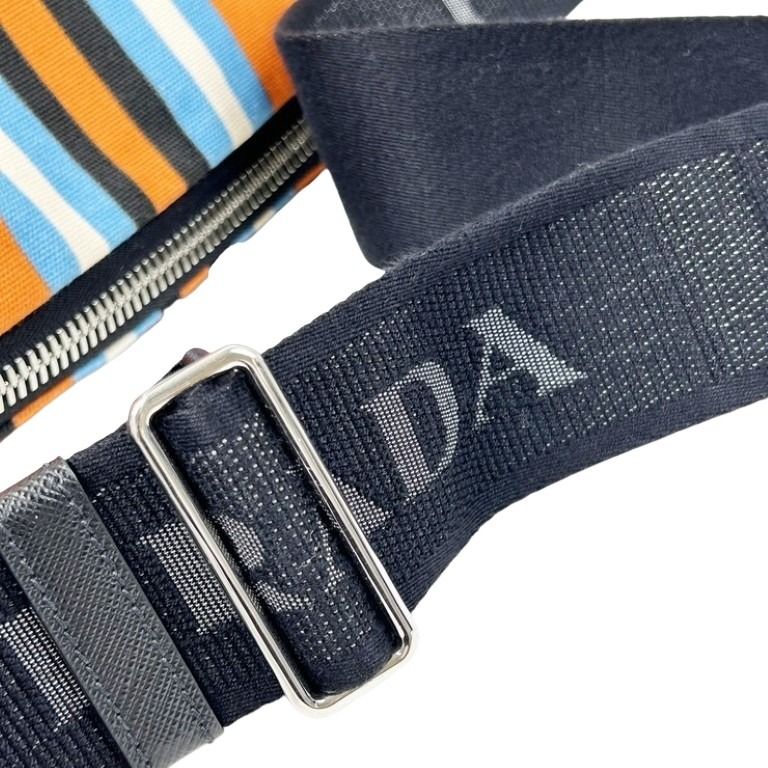 PRADA プラダ ショルダーバッグ トライアングル ショルダーバッグ 2VY007 マルチカラー系 キャンバス ユニセックス 白タグ 美品