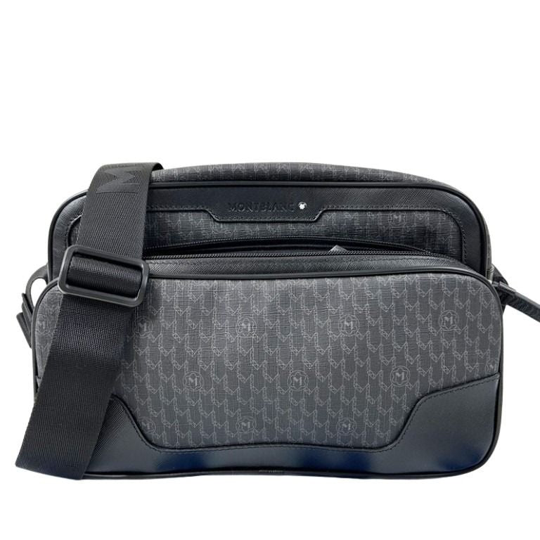 Montblanc モンブラン ショルダーバッグ BN311 ブラック系 PVC レザー メンズ 美品