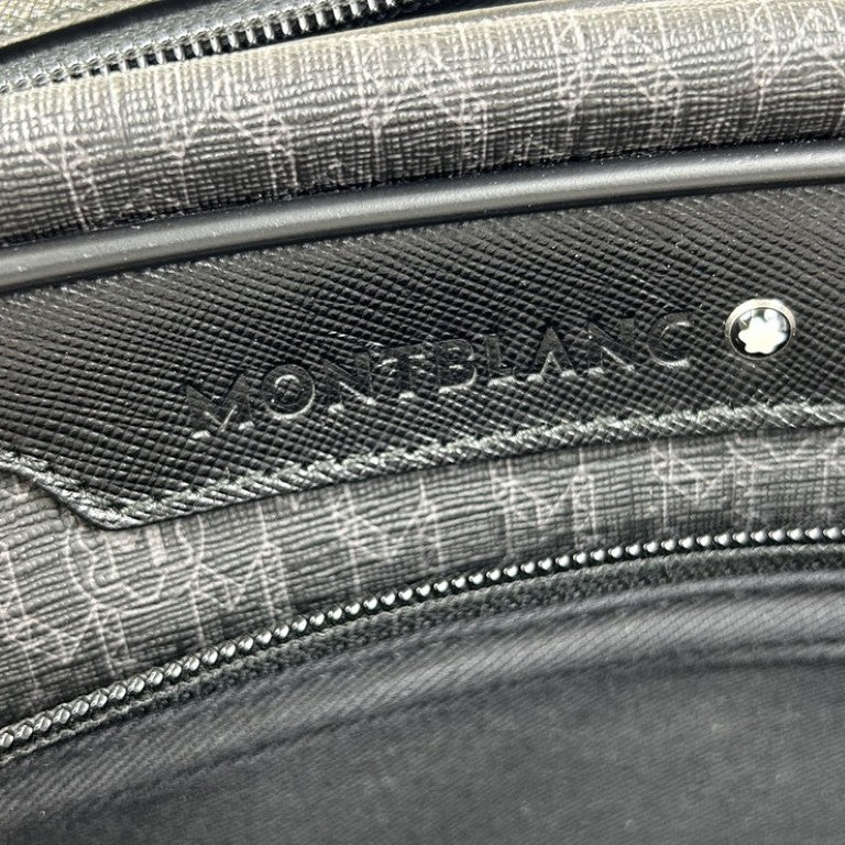 Montblanc モンブラン ショルダーバッグ BN311 ブラック系 PVC レザー メンズ 美品