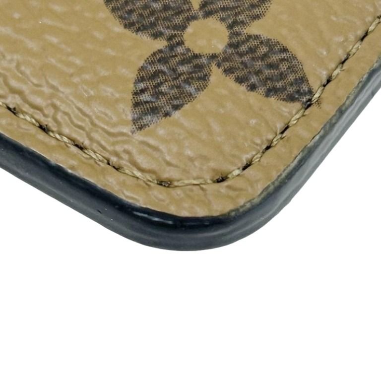 LOUIS VUITTON ルイヴィトン カードケース ポルトカルトマグネット M25654 ブラウン系 モノグラムリバース ユニセックス 美品