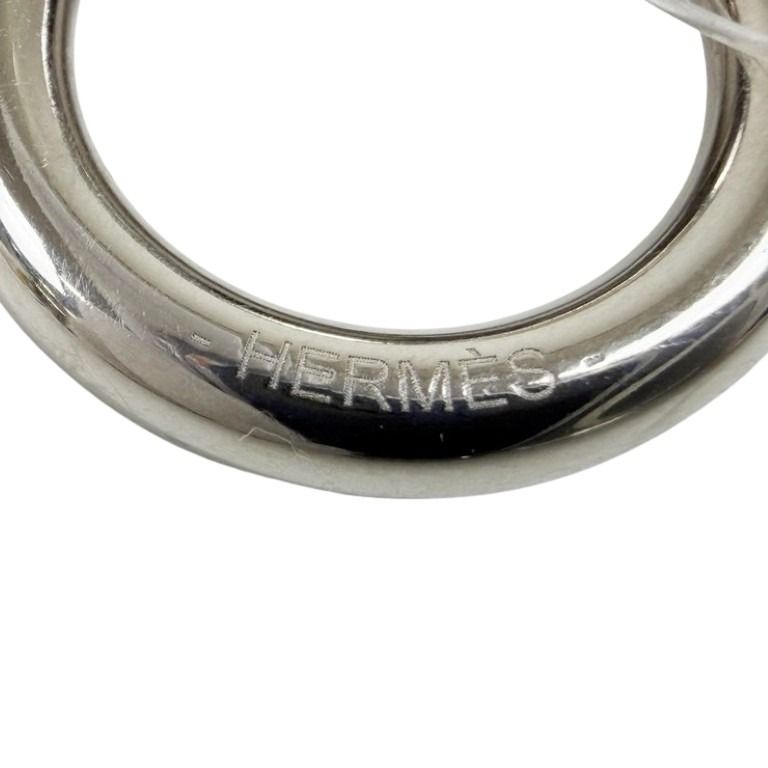 HERMES エルメス ネックレス HELIOS CHEVAL ヘリオス シュヴァル カマイユドゥブルー シルバー系 メタル レディース 美品