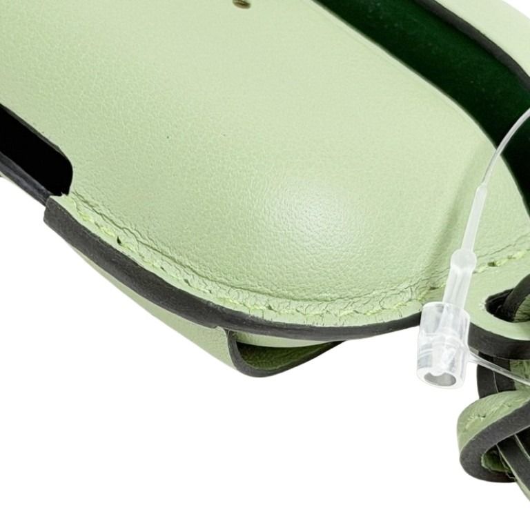 HERMES エルメス イヤホンケース Air Pods Pro 2 用ケース グリーン系 スイフト ユニセックス 超美品