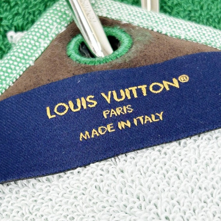 LOUIS VUITTON ルイヴィトン タオル LVゴルフ GI1296 グリーン系 コットン ユニセックス 美品