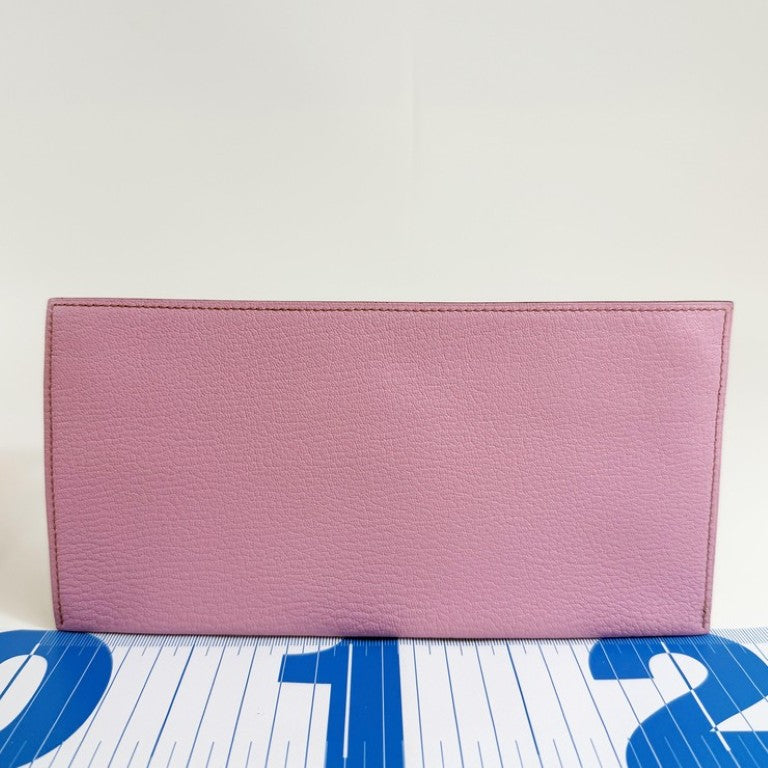 HERMES エルメス ポーチ ジップ ザップ ピンク系 シェーブル レディース シルバー金具 美品