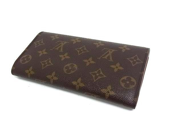 LOUIS VUITTON ルイヴィトン 長財布 ポルトトレゾール インターナショナル M61215 ブラウン系 モノグラム レディース 三つ折り 美品