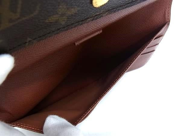 LOUIS VUITTON ルイヴィトン 長財布 ポルトトレゾール インターナショナル M61215 ブラウン系 モノグラム レディース 三つ折り 美品
