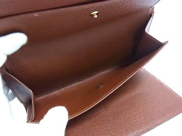 LOUIS VUITTON ルイヴィトン 長財布 ポルトトレゾール インターナショナル M61215 ブラウン系 モノグラム レディース 三つ折り 美品