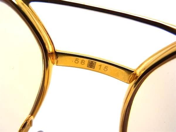 CARTIER カルティエ サングラス ゴールド×ボルドー系×レンズ クリアイエロー系 ユニセックス 美品