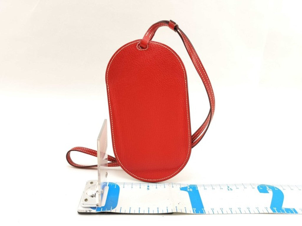HERMES エルメス ショルダーバッグ インザループトゥーゴーPM ルージュトマト系 シェーブル レディース 美品