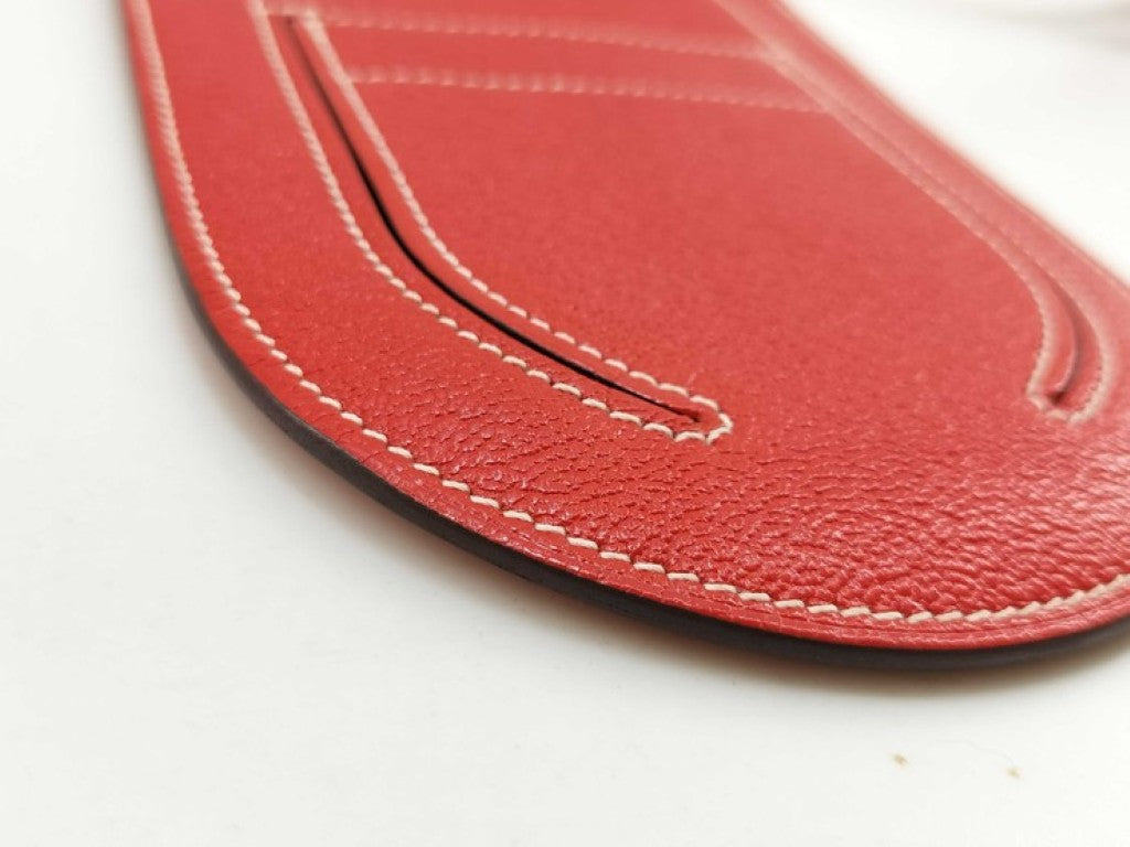 HERMES エルメス ショルダーバッグ インザループトゥーゴーPM ルージュトマト系 シェーブル レディース 美品