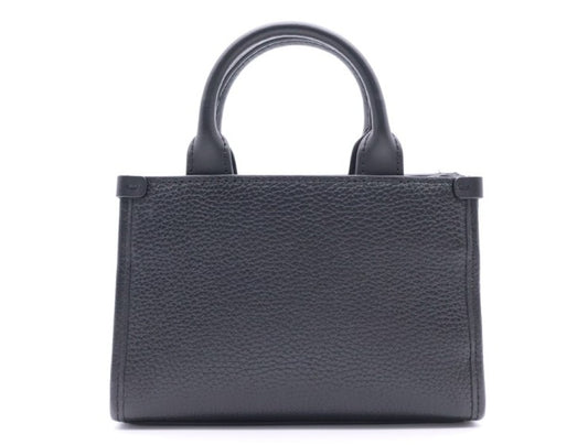 FURLA フルラ ハンドバッグ ニオベ マイクロトートバッグ ブラック系 レザー レディース 2WAY 美品