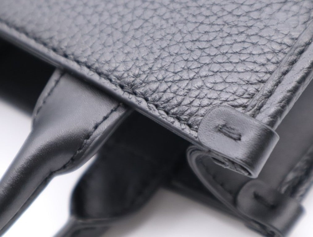 FURLA フルラ ハンドバッグ ニオベ マイクロトートバッグ ブラック系 レザー レディース 2WAY 美品