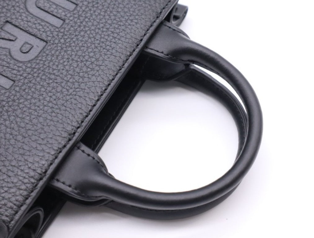 FURLA フルラ ハンドバッグ ニオベ マイクロトートバッグ ブラック系 レザー レディース 2WAY 美品