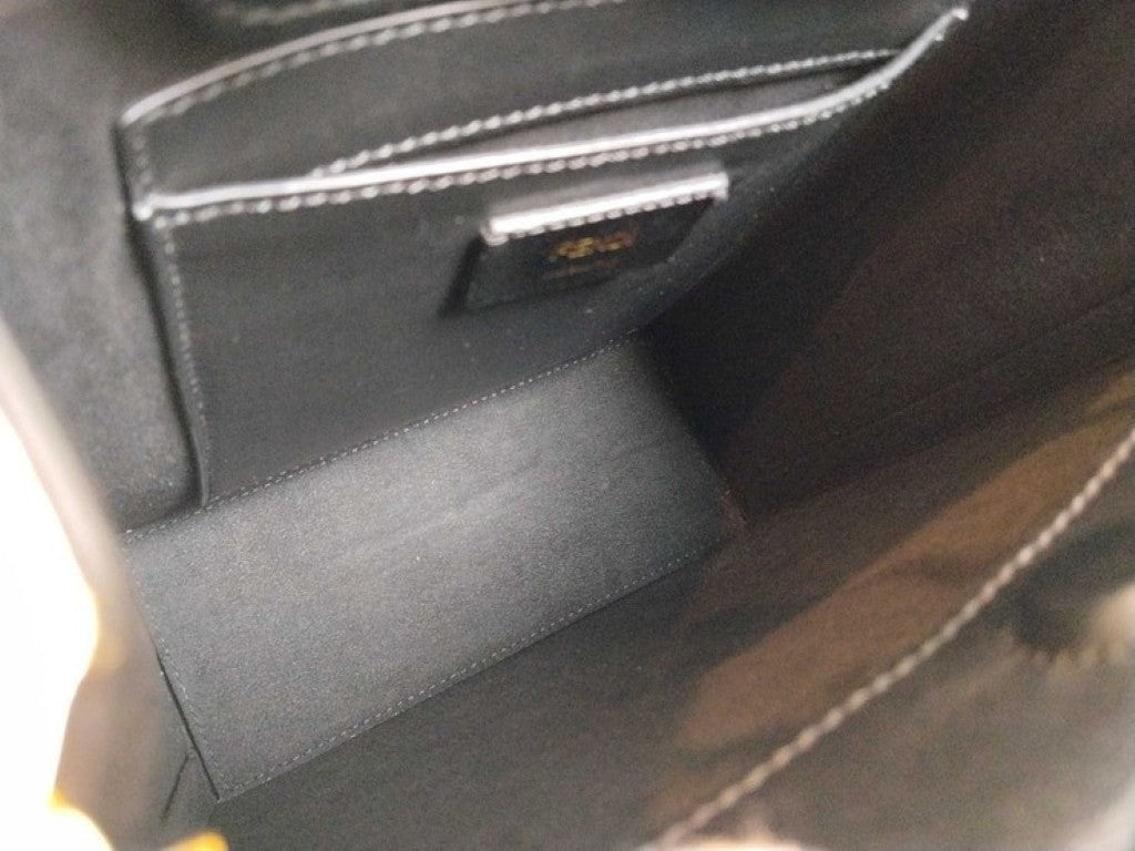 FENDI フェンディ ハンドバッグ スモールショッピングバッグ 7VA512 イエロー系 レザー レディース 2WAY 美品