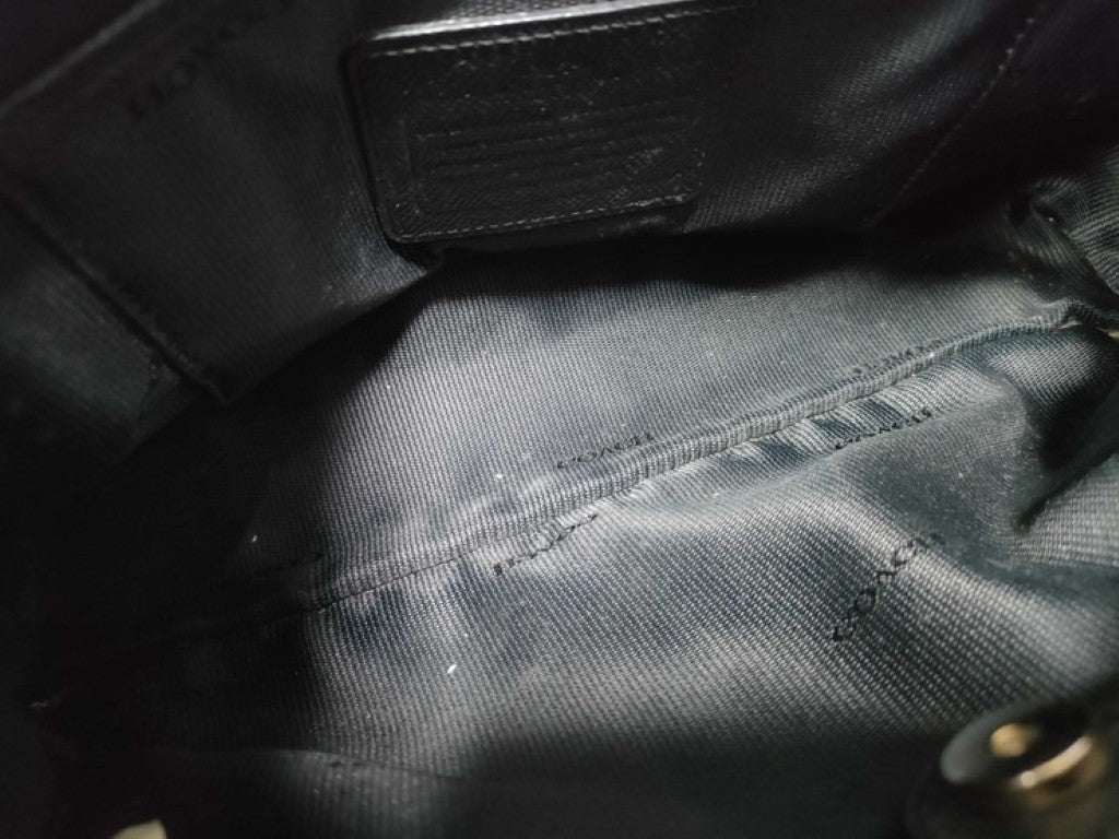 COACH コーチ ハンドバッグ 34563 ブラック系 レザー レディース 2WAY ゴールド金具