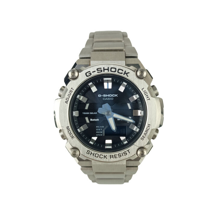 CASIO カシオ 腕時計 G-SHOCK G-STEEL GST-B600 Series GST-B600D-1AJF ブラック シルバー系 ステンレス メンズ 美品