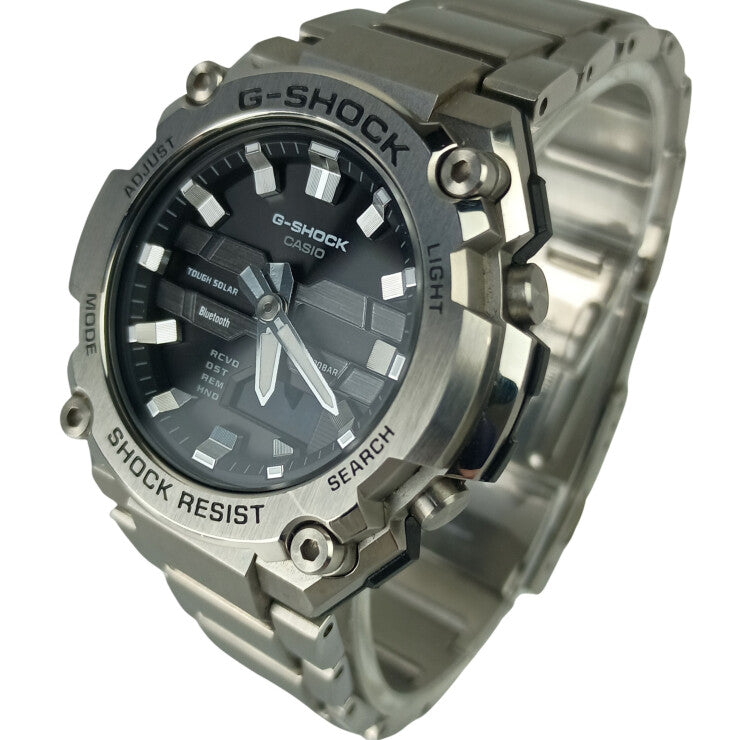 CASIO カシオ 腕時計 G-SHOCK G-STEEL GST-B600 Series GST-B600D-1AJF ブラック シルバー系 ステンレス メンズ 美品