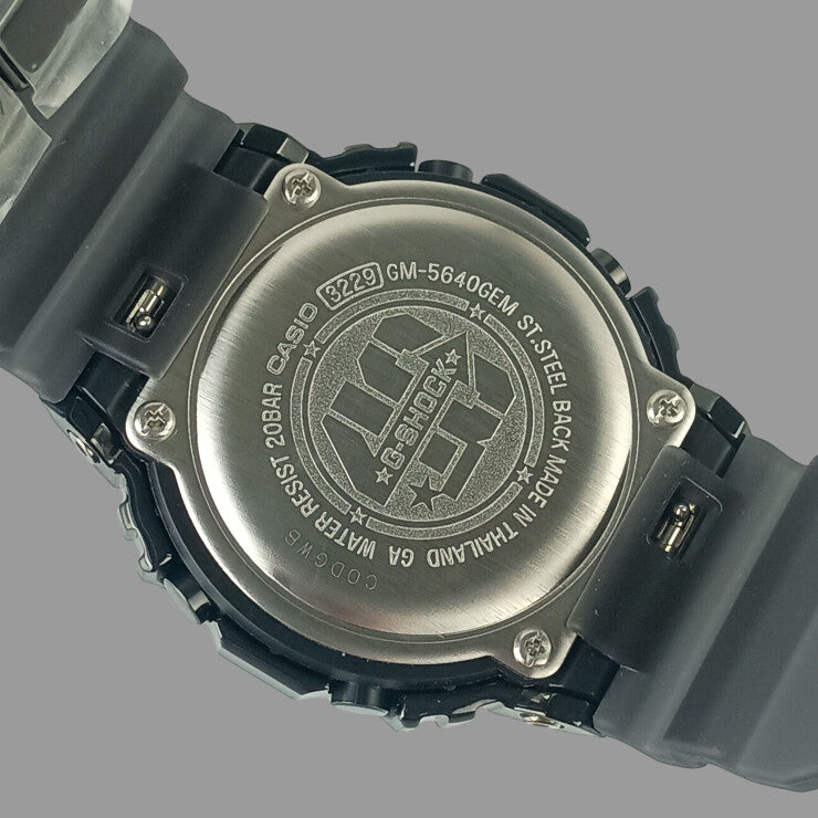 CASIO カシオ 腕時計 G-SHOCK GM-5640GEM-1DR ブラック クリアブラック系 ステンレススチール 樹脂 メンズ 新品未使用展示品