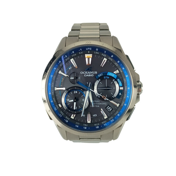 CASIO カシオ 腕時計 OCEANUS オシアナス OCW-G1000-1AJF ブラック文字盤系 チタン メンズ 美品