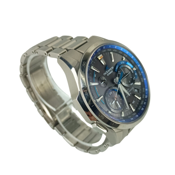 CASIO カシオ 腕時計 OCEANUS オシアナス OCW-G1000-1AJF ブラック文字盤系 チタン メンズ 美品